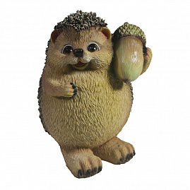 Садовая фигура Ежик с желудем полистоун