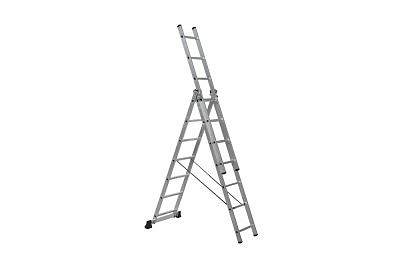 Лестница алюминиевая СКАЛА 01307е(3/7ступеней) 1,99м-3,14м-4,23м