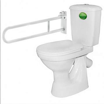 Унитаз Персона Стандарт (поручень белый)+сиденье ПП