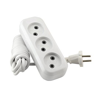 Удлиннитель сетевой У3-0 , 3-местный без заземления, 3м