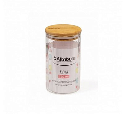 Банка для хранения сыпучих продуктов LINA 780 мл  AJB112