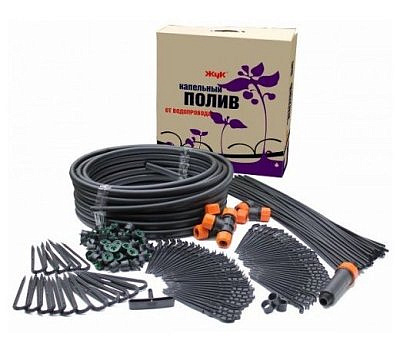 Комплект для капельного полива "ЖУК" от водопровода тепличный на 60растений