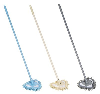 Швабра треугольная, 78см, 12,5х10см, с дополнительной насадкой, полиэстер, полипропилен, 3 цвета VETTA 444-415