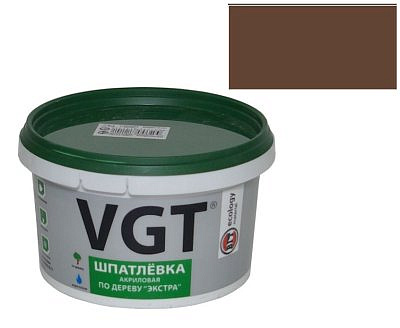 Шпатлевка VGT, Экстра, акриловая, по дереву, махагон, 0.3 кг