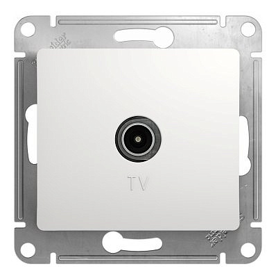 Механизм коннектора TV антенны 1-м Schneider Electric Glossa белый GSL000193 