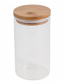Банка для сыпучих продуктов с крышкой BAMBU, стекло 1л 004449