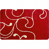 Коврик для ванной комнаты 60*90 микрофибра Flowe Lace (red) 411M690i12