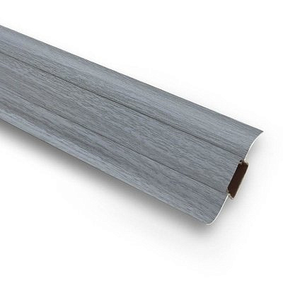 Плинтус напольный ИДЕАЛ Палисандр серый с мягким краем