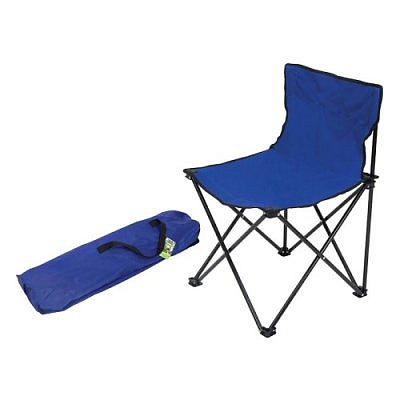 Стул походный DW-2001B складной со спинкой в чехле,синий ECOS 210300