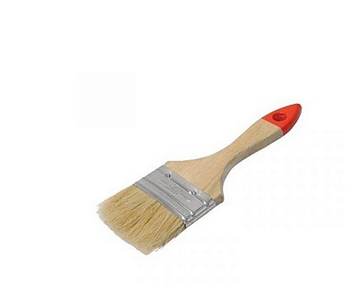 Кисть "Кедр" плоская дерев. ручка № 4 (100мм)