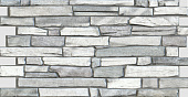 Панель ПВХ Камень "Сланец настоящий серый" (985х500мм) 0,4мм