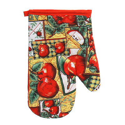 Прихватка варежка 100% полиэстер 17х25см 4 дизайна 493-094