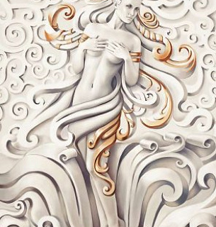 Фотообои К-004 Девушка Барельеф 200*270см