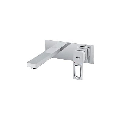 Смеситель для раковины Gappo G1017-12 встраиваемый белый/хром.