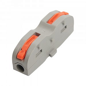 Клемма СМК проходная с рычагом 1  222-421 1*(0,08-4,0) проходная