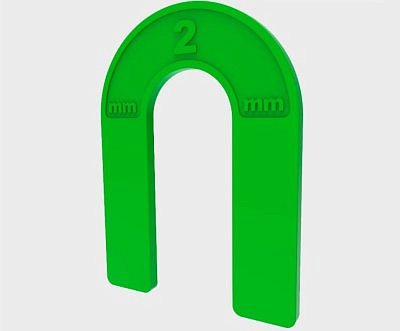 Подкова многоразовая  DECOR 2,0мм 100шт  444-0020