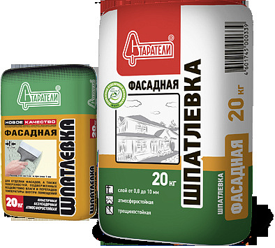 Шпатлевка Фасадная БЕЛАЯ "Старатели" 20 кг