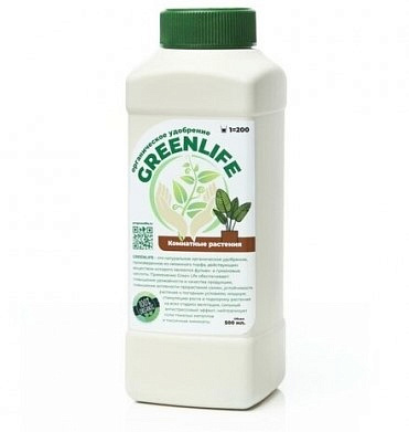 Натуральное органическое удобрение "Комнатные растения" 0,5 Green Life GL006