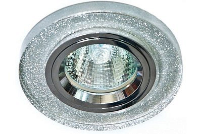 Светильник точечный Feron DL8060-2 мерцающее серебро,серебро MR16 GX5.3  