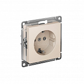 механизм розетки 1-м с/з СУ  бежевый ATN000243 S
