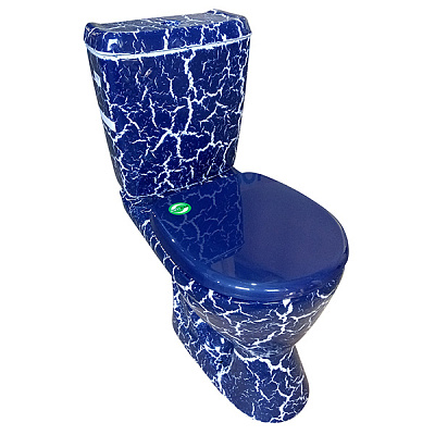 Компакт Rosa Рио Кракелюр синий  с сиденьем