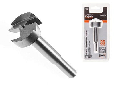 Сверло Форстнера по дереву 35мм Gepard