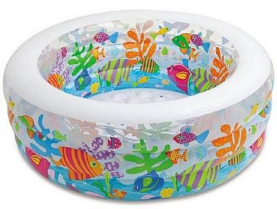 Бассейн надувной Intex Aguarium 152х56см, 360л круглый