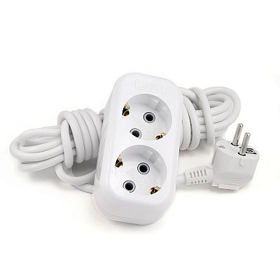 Удлиннитель сетевой У2-Е , 2-местный с заземлением, 3м