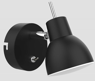 Светильник настенно- потолочный светодиодный  6158-703 Renata BK LED 1*4Вт 3200К поворотный с выключателем