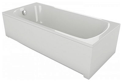 Ванна акриловая Adelina 160*75 прямоугольным с каркасом шпильки