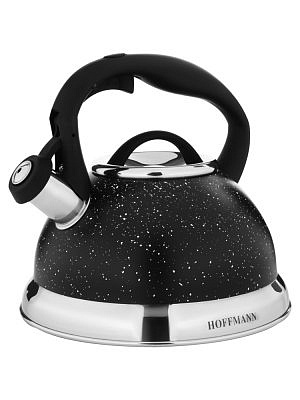 Чайник со свистком черный 3л HOFFMANN HM5568-1
