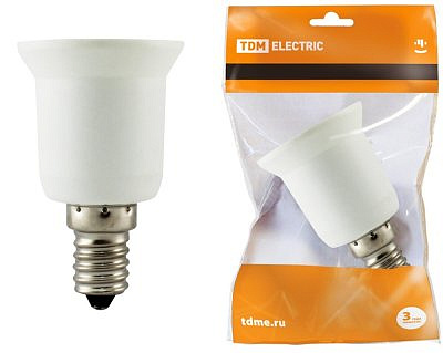 переходник с цоколя Е14 на Е27  