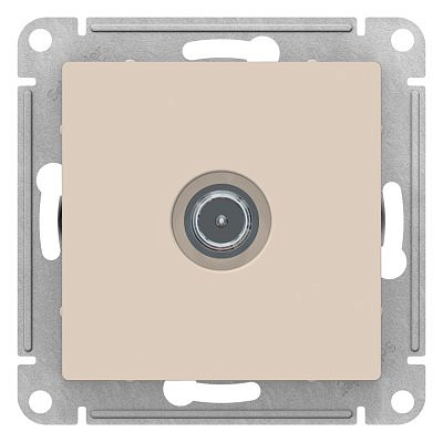 Механизм розетки TV 1-м проходн. 4DB бежевая SchE GLS000292
