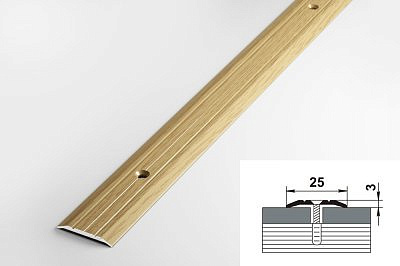 Профиль ПС01 дуб светлый 25*1350