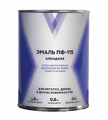 Эмаль "V" ПФ-115 Красная 0,8кг 276696