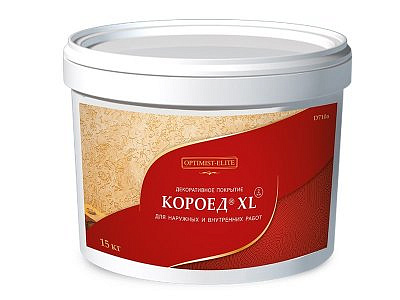 Декоративное покрытие Короед XL д/наруж. и внутрен. работ т/м "OPTIMIST-ELITE" 15кг