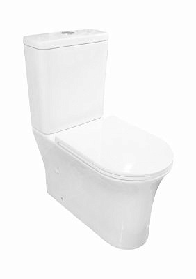 Компакт BLISSAN Deluxe Rimless безободковый с сиденьем дюропласт микролифт,быстросъемное BL-0624-DE