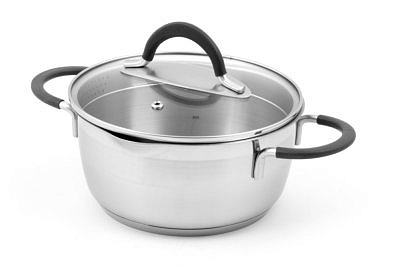 Кастрюля с 2-мя носиками с крышкой  1,4л ИДЕАЛ ID-1614