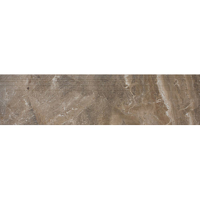 Керамогранит Киров New Магма темно-коричневая ступень 120*30 GSR0204 