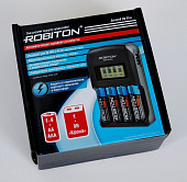 Зарядное Robiton Smart4 Pro 9V Ni-Mh/Ni Cd 1-4  R03/R06 1+Крона, дисплей 