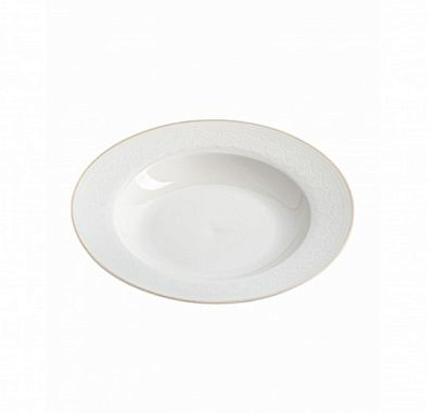 Тарелка суповая WHITE LACE 23см  TDP671