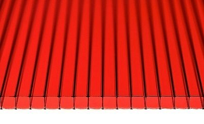 Поликарбонат Красный  6мм (6м)