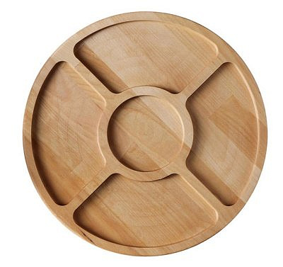 Менажница 5-ти секционная d=28 см (берёза) 106133