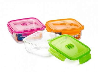 Контейнер Пюрбокс Актив Неон микс квадратный 760мл P4566