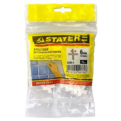 Крестики STAYER д/кафеля 6мм(75шт)