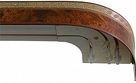 Карниз DDA Карельская береза 3,20 м 50 мм 3-х. рядные с поворотом