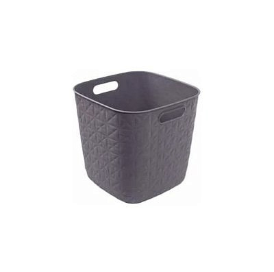 Корзина для белья SOFTEX Q 15л квадратная темно-серая  00573-Z68-00