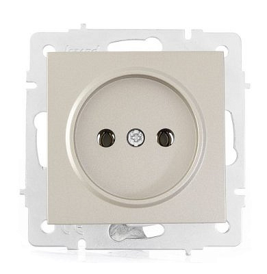 Розетка механизм без заземления титан 742-3788-121_В