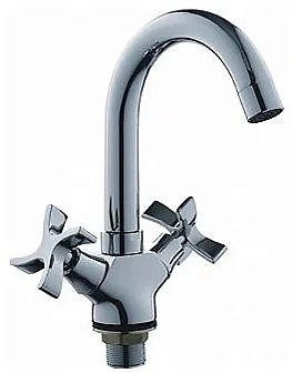 Смеситель для раковины LEDEME L1122-2  крест керамика