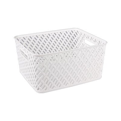 Корзина "Плетенка" 350х290х175 белый